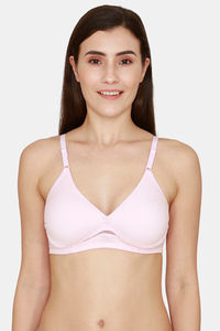 Buy Rosaline Everyday Double Layered Non Wired T-Shirt Bra -Pink Lady
