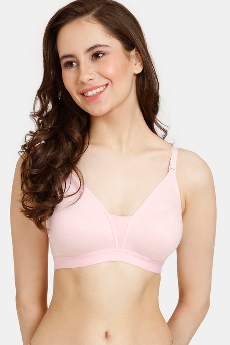 Buy Zivame Rosaline Everyday Double Layered Non Wired 3-4th Coverage  T-Shirt Bra-Amparo Blue online