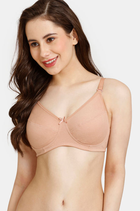 Rosaline Everyday Double Layered Non Wired 3/4th Coverage T-Shirt Bra -  Anthracite