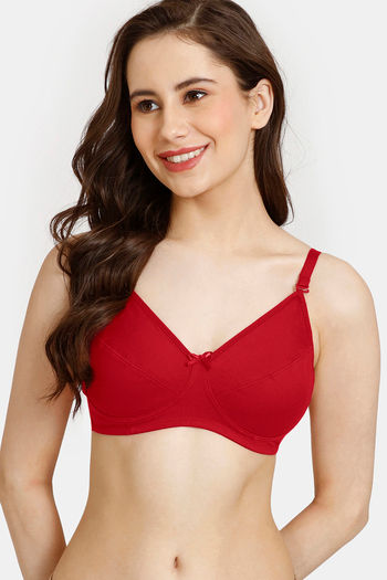 Buy Zivame Women's Polyamide Non-Wired Casual Moulded Padded Bra  (ZI110PFASHBPINK0036C_Pink_36C) at