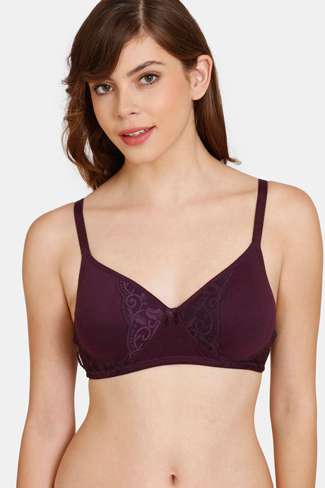 Buy Rosaline Padded Non Wired 3/4th Coverage T-Shirt Bra - Dark Purple at Rs.245  online