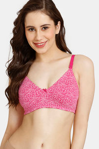 Buy Rosaline Everyday Double Layered Non Wired 3/4Th Coverage T-Shirt Bra - Pink Passion Pt