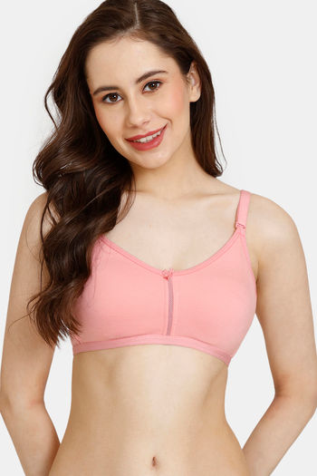 Buy Zivame Double Layered Non Wired Full Coverage Backless Bra - Ceramic  (Set of 2) online