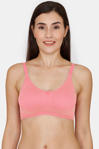 Buy Rosaline Double Layered Non Wired 3/4th Coverage T-Shirt Bra - Quartz Pink