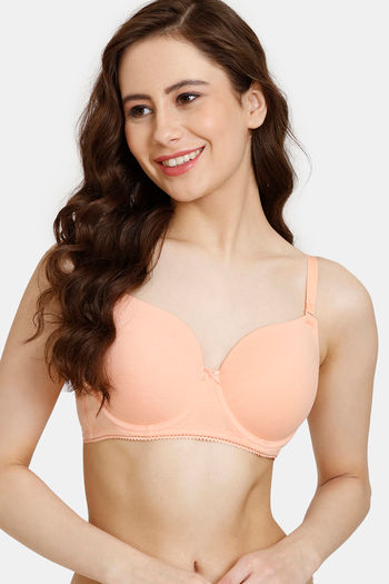 Buy Lux Lyra 502 Soft Cup Underwired Bra 36 Skin Online at Low