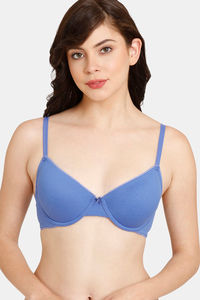 Buy Enamor Lightly Lined Non Wired Full Coverage T-Shirt Bra - Peach Blush  at Rs.949 online