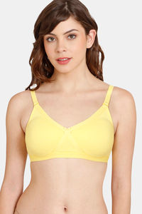 Buy Rosaline Everyday Double Layered Non-Wired 3/4th Coverage T-Shirt Bra - Habanero Gold