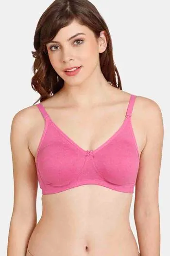 Buy Rosaline Everyday Double Layered Non Wired 3/4th Coverage T-Shirt Bra - Fiji Flower