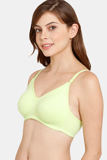 Buy Rosaline Everyday Double Layered Non Wired 3/4th Coverage T-Shirt Bra -  Sharp Green at Rs.292 online