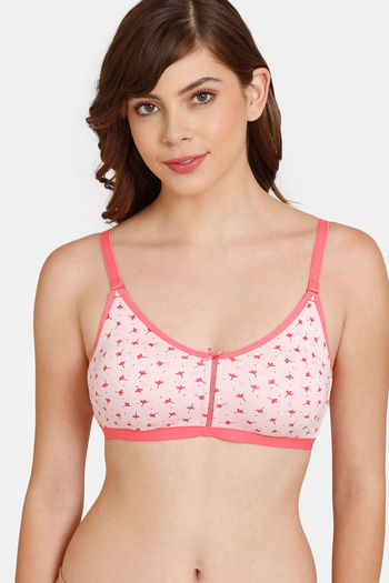 Buy Rosaline Everyday Double Layered Non-Wired 3/4th Coverage T-Shirt Bra - Orchid Pink