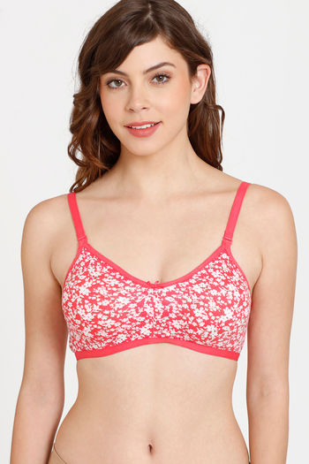 Buy Rosaline Everyday Double Layered Non Wired 3/4th Coverage T-Shirt Bra - Rouge Red