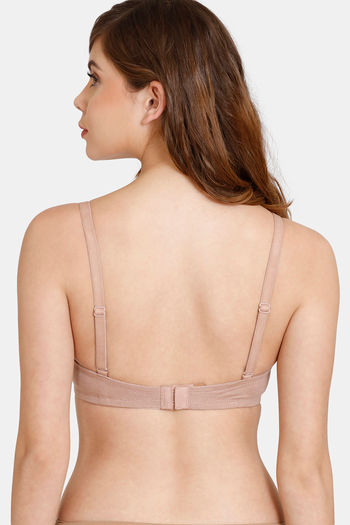 Buy Rosaline Everyday Double Layered Non Wired 3/4th Coverage T-Shirt Bra -  Roebuck at Rs.270 online