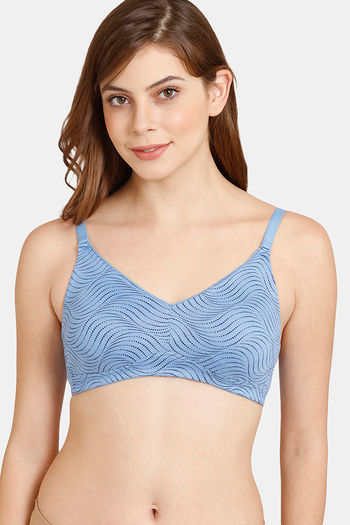 Buy Rosaline Everyday Double Layered Non-Wired 3/4th Coverage T-Shirt Bra - Marina