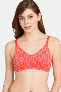Buy Rosaline Everyday Double Layered Non-Wired 3/4th Coverage T-Shirt Bra - Island  Paradise at Rs.240 online