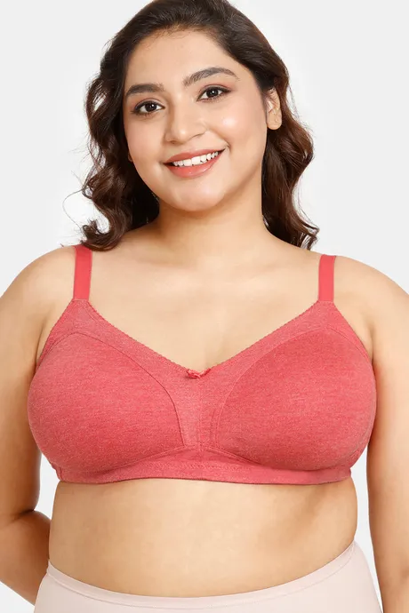 Buy Rosaline Rerooted Simplicity Padded Non Wired 3/4th Coverage T-Shirt  Bra - Fiery Red at Rs.314 online