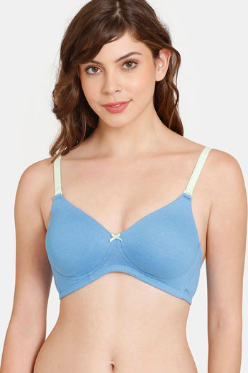 Buy PrettyCat Padded 3/4Th Coverage Lace Bra Bra - Grey at Rs.320