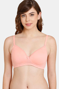 Buy Rosaline Padded Non Wired 3/4th Coverage T-Shirt Bra - Candlelight Peach