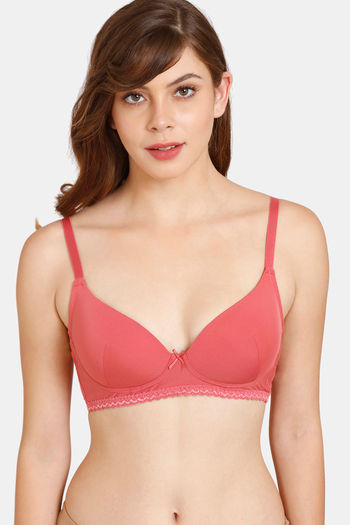 Buy Rosaline by Zivame Purple Non-wired Non-padded Full Coverage Bra for  Women Online @ Tata CLiQ