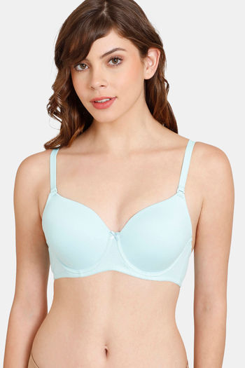 Buy Rosaline Padded Wired 3/4th Coverage T-Shirt Bra - Island Paradise at Rs.400  online