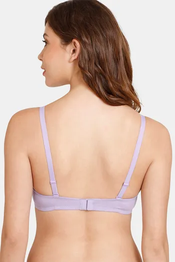 Buy Rosaline Padded Wired 3/4th Coverage T-Shirt Bra - Violet Tulip at  Rs.400 online