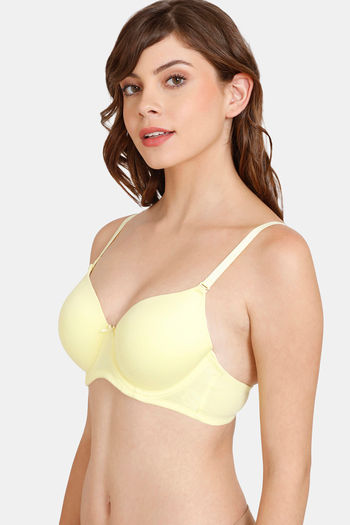 Buy Zivame Rosaline Padded Wired 3/4th Coverage T-Shirt Bra Island Paradise  Online