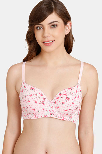 Buy Rosaline Padded Wired 3/4th Coverage T-Shirt Bra - Orchid Pink