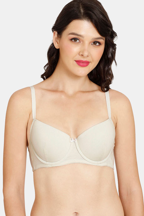 Buy Rosaline Padded Wired Medium Coverage T-Shirt Bra - Dawn Blue at Rs.399  online