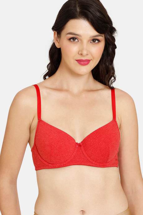 Buy Zivame Padded Wired 3/4th Coverage T-Shirt Bra - Pink Lemonade at  Rs.473 online