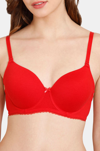 Buy Rosaline Padded Wired 3/4th Coverage T-Shirt Bra (Pack of 2) - Lucent  Gold at Rs.627 online