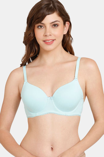 Buy Rosaline Padded Wired 3/4th Coverage T-Shirt Bra - Island Paradise