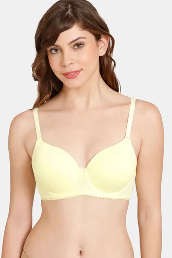 Buy Rosaline Fashion Padded Non Wired 3/4th Coverage T-Shirt Bra - Blue  Depth2 at Rs.400 online
