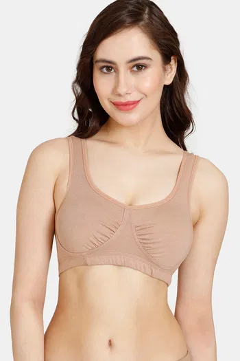 Buy Rosaline Everyday Double Layered Non Wired 3/4th Coverage Bralette - Roebuck