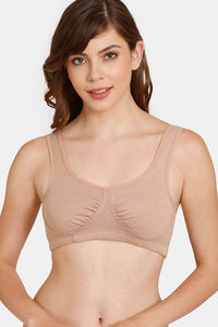 Buy Rosaline Everyday Double Layered Non Wired 3/4th Coverage Bralette Bra - Roebuck