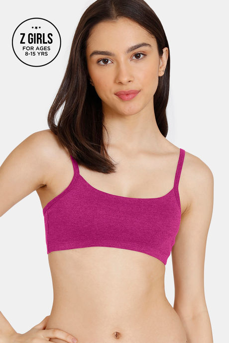 Buy Zivame Rosaline Everyday Double Layered Non-Wired 3-4th Coverage  Bralette Bra - Cabaret online