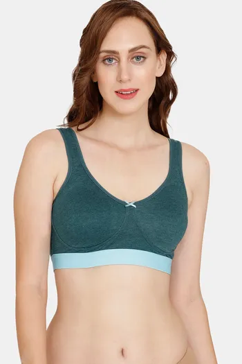 Buy Zivame Double Layered Non Wired 3/4th Coverage Bra-Butterfly