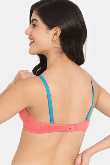 Buy Rosaline Rerooted Simplicity Padded Non Wired 3/4th Coverage T-Shirt  Bra - Georgia Peach at Rs.549 online