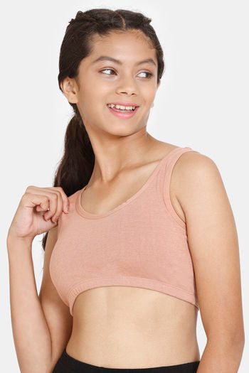 Buy Zivame Double Layered Non Wired 3-4th Coverage Backless Bra - Toasted  Almond online