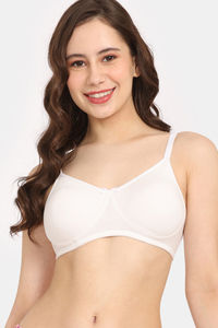 Buy Trylo Double Layered Non-Wired Full Coverage T-Shirt Bra - Skin at  Rs.599 online