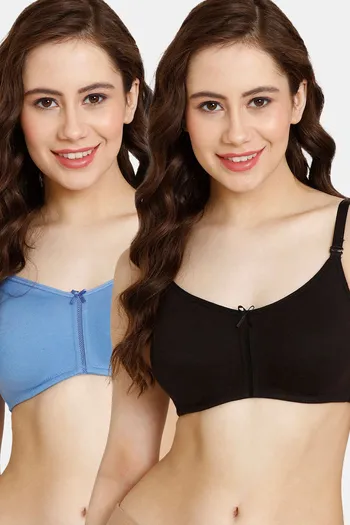 Buy Marks & Spencer Pack Of 3 Cotton Underwired Plunge T Shirt Bras In  Multiple Colors