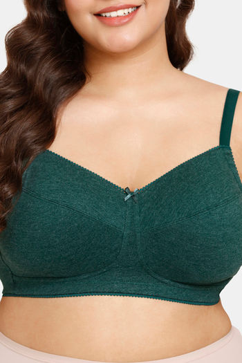 Buy Rosaline Cyber Grove Everyday Double Layered Non Wired Full Coverage  Super Support Bra (Pack of 2) - Blue Green at Rs.650 online