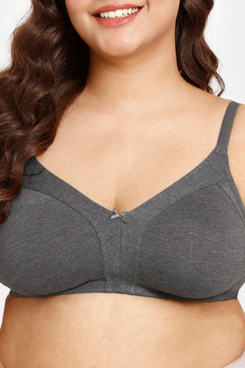 Buy Rosaline Cyber Grove Everyday Double Layered Non Wired Full Coverage  Super Support Bra (Pack of 2) - Pink Grey at Rs.687 online