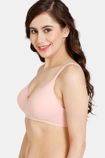 Buy Rosaline Everyday Double Layered Non Wired 3/4th Coverage T-Shirt Bra -  Horizon Blue at Rs.280 online