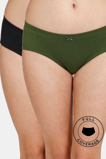 Buy Rosaline Low Rise Full Coverage Hipster Panty (Pack of 2) - Assorted at  Rs.250 online