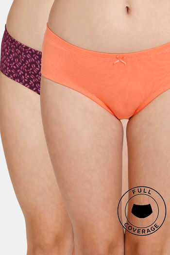 Orange Satin Bikini Nylon Panties Women's Sexy Underwear #14 