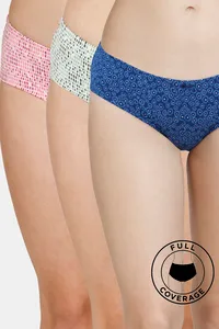 Buy Zivame No Panty Line Laser Cut Pink Cheetah N Solid Briefs (Pack of 2)-  Assorted at Rs.495 online