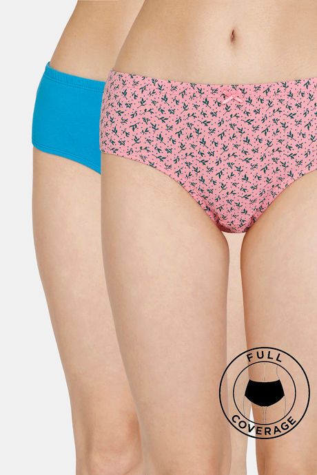 Buy Zivame Anti-Microbial Medium Rise Full Coverage Hipster Panty (Pack of  5) - Assorted at Rs.1645 online