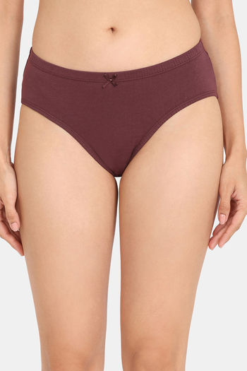 Buy Zivame Low Rise Full Coverage No Visible Panty Line Hipster (Pack of 2)  - Assorted at Rs.895 online