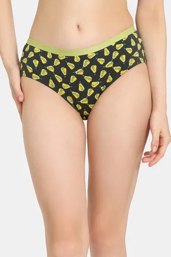 Buy Rosaline Fruitology Low Rise Full Coverage Hipster Panty - Scarab