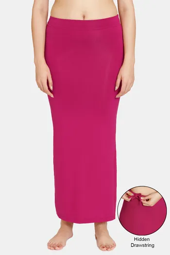 Clovia Women's Petticoat Style Saree Shapewear with Drawstring/Naada  (SW0048P04_Red_XXL) : : Fashion