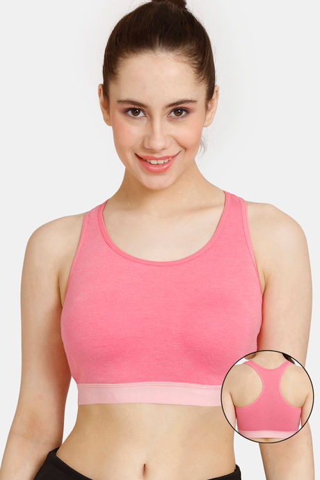 Buy Rosaline Low Impact Sports Bra - Pink Lemonade at Rs.450 online